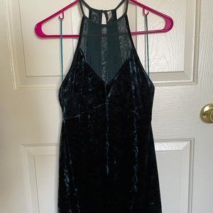 Velvet Turquoise Dress